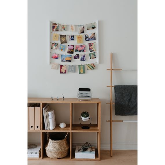 Панно с зажимами для 40 фотографий Hangit белое, Umbra, фото , изображение 4