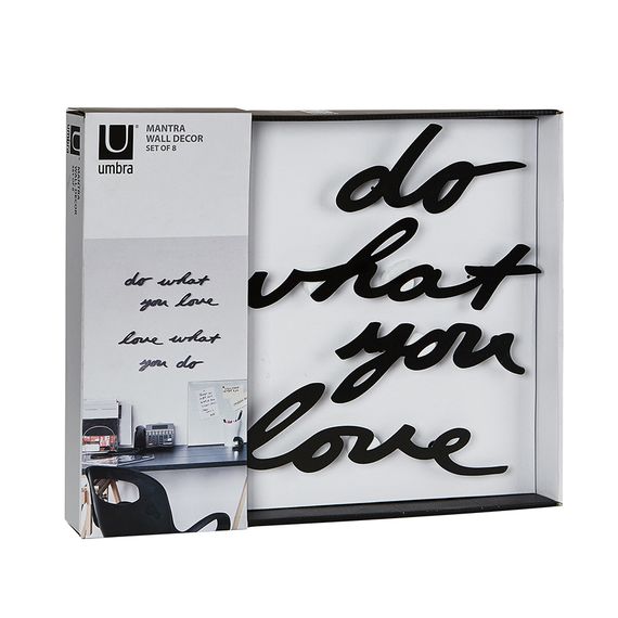 Надпись декоративная Do what you love настенная черная, Umbra, фото , изображение 7