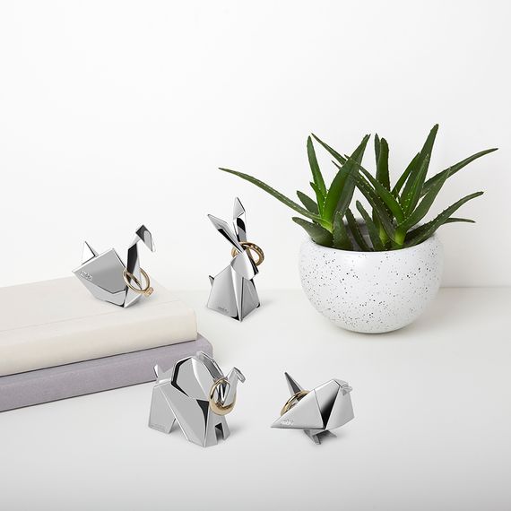 Подставки для колец Origami 3 шт. хром, Umbra, фото , изображение 2