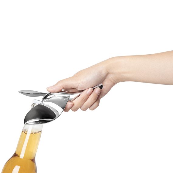 Открыватель для бутылок на подставке Tipsy хром, Umbra, фото , изображение 7