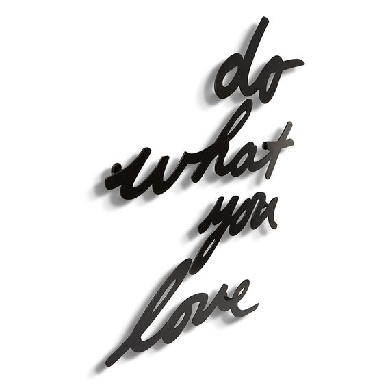 Надпись декоративная Do what you love настенная черная, Umbra, фото , изображение 4