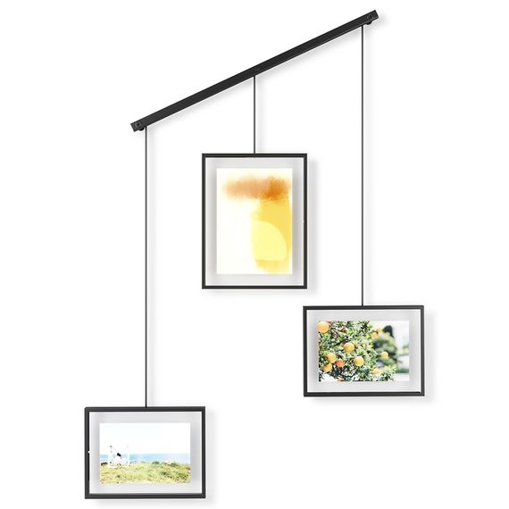 Панно для фотографий Exhibit, 3 рамки, черное, Umbra, фото , изображение 7