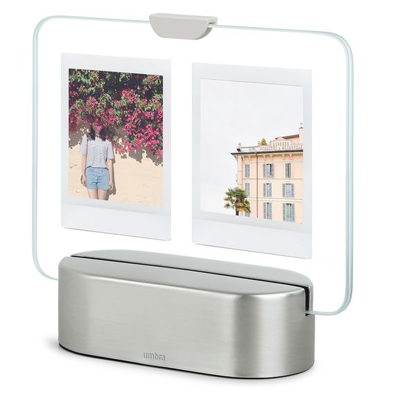 Фоторамка с подсветкой GLO Instant 5х8 никель, Umbra, фото , изображение 4