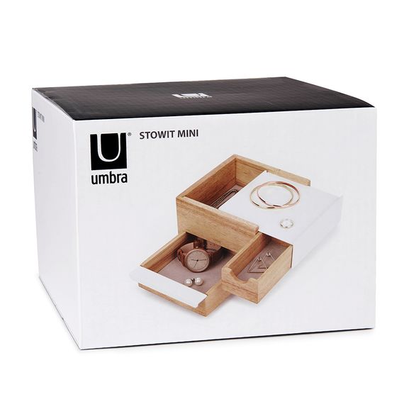 Шкатулка для украшений Stowit Mini белая, Umbra, фото , изображение 2