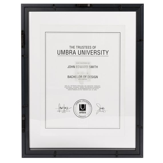 Фоторамка Document 27x35 черная, Umbra, фото , изображение 9
