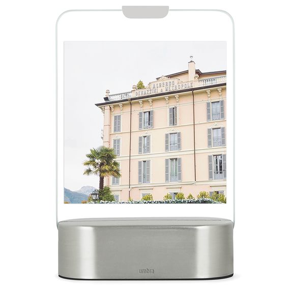 Фоторамка с подсветкой GLO Instant 5х8 никель, Umbra, фото , изображение 5