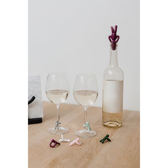 Пробка для бутылки и маркеры для бокалов Drinking buddy, Umbra, фото , изображение 8