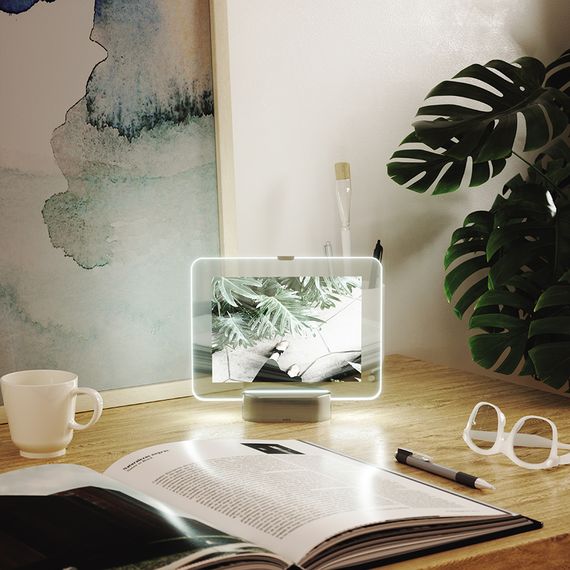Фоторамка с подсветкой GLO 13х18 никель, Umbra, фото , изображение 4