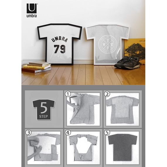 Рамка для футболки T-frame черная, Umbra, фото , изображение 4