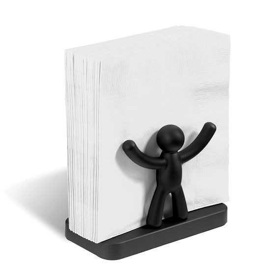 Салфетница Buddy черная, Umbra, фото , изображение 5