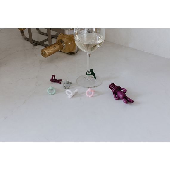 Пробка для бутылки и маркеры для бокалов Drinking buddy, Umbra, фото , изображение 6