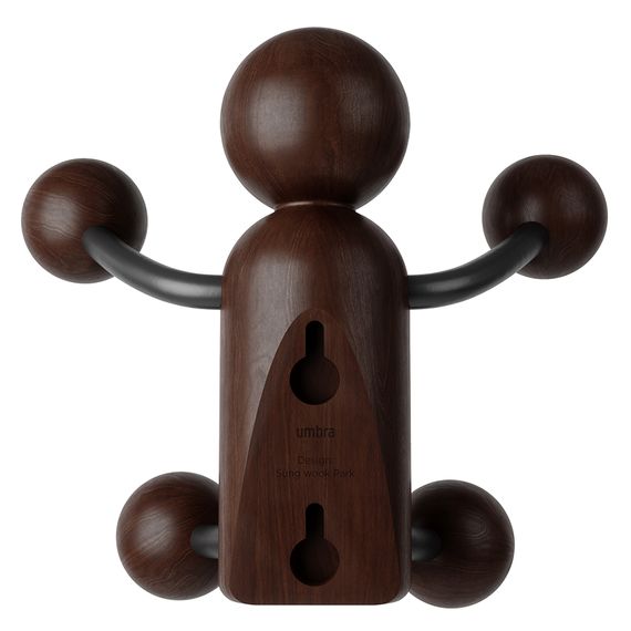 Вешалка Woody, черный-орех, Umbra, фото , изображение 12