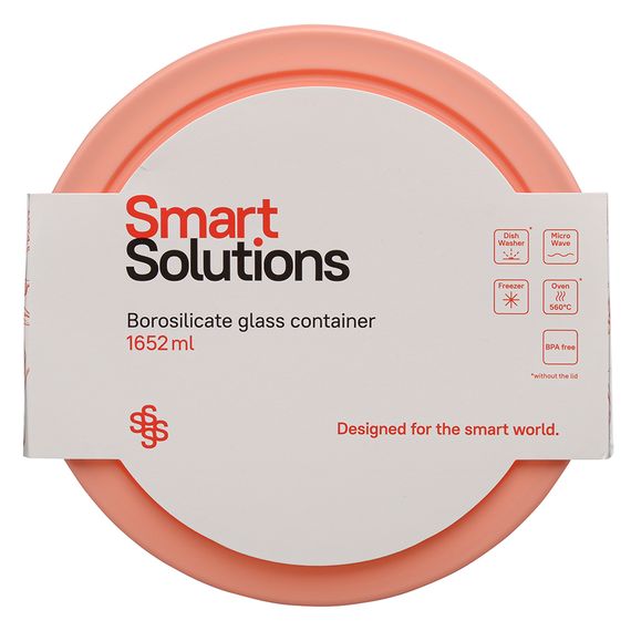 Контейнер для запекания и хранения, 1652 мл, розовый, Smart Solutions, фото , изображение 7