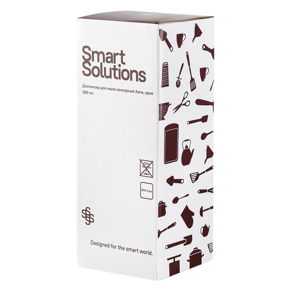 Диспенсер для мыла сенсорный Asne, 380 мл, хром, Smart Solutions, фото , изображение 4