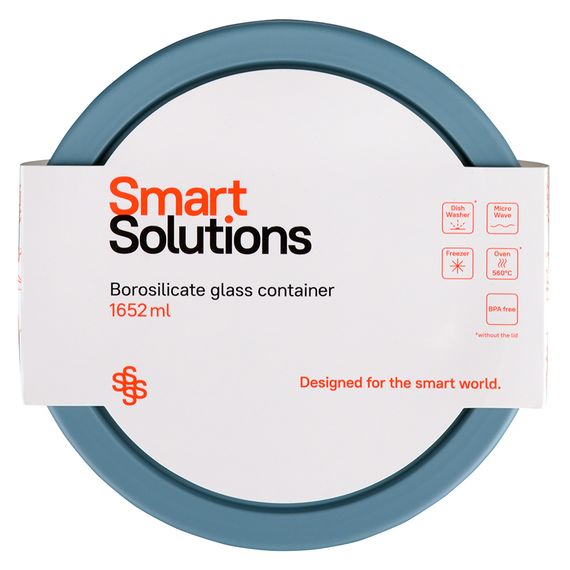 Контейнер для запекания и хранения, 1652 мл, синий, Smart Solutions, фото , изображение 13