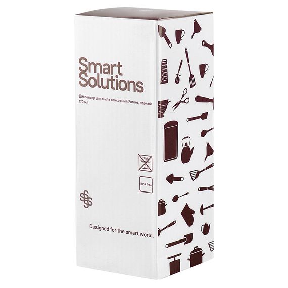 Диспенсер для мыла сенсорный Furnes, 170 мл, черный, Smart Solutions, фото , изображение 3