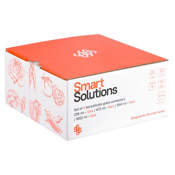 Набор контейнеров для запекания и хранения Pastel, 4 шт., Smart Solutions, фото , изображение 16