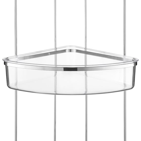 Полка напольная трехъярусная угловая Siv, хром, Bergenson Bjorn Bath, фото , изображение 6