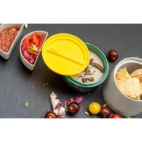Ланч-бокс Meals, 800 мл, светло-серый/зеленый, Smart Solutions, фото , изображение 9