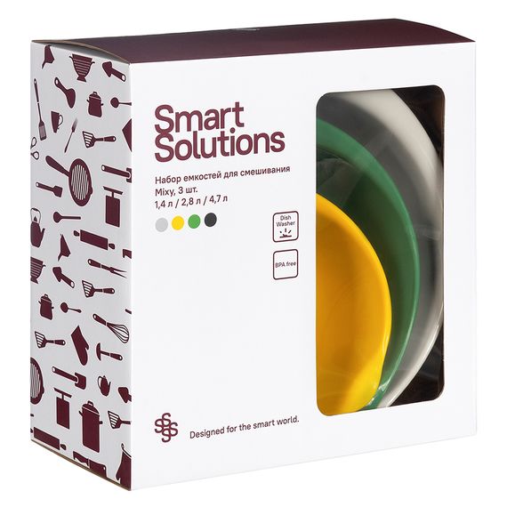 Набор емкостей для смешивания Mixy, 3 шт., Smart Solutions, фото , изображение 15
