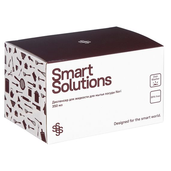 Диспенсер для жидкости для мытья посуды Nori, 350 мл, Smart Solutions, фото , изображение 6