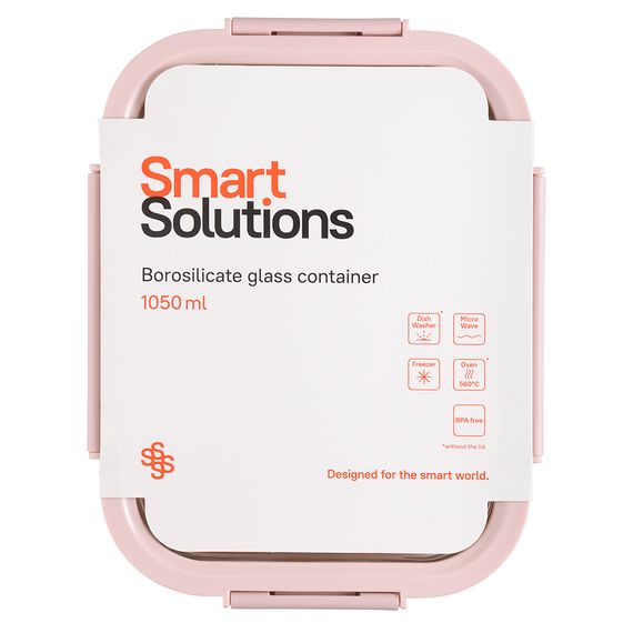 Контейнер для запекания, хранения и переноски продуктов в чехле Smart Solutions, 1050 мл, розовый, Smart Solutions, фото , изображение 7