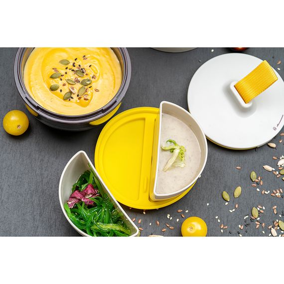 Ланч-бокс Meals, 800 мл, светло-серый/темно-сливовый, Smart Solutions, фото , изображение 6