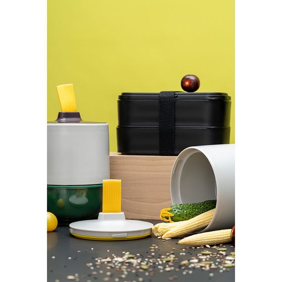 Ланч-бокс с приборами Food Time, 1 л, черный, Smart Solutions, фото , изображение 5