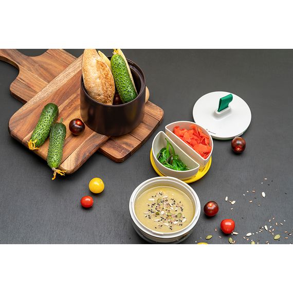 Ланч-бокс Meals, 800 мл, темно-сливовый/светло-серый, Smart Solutions, фото , изображение 6