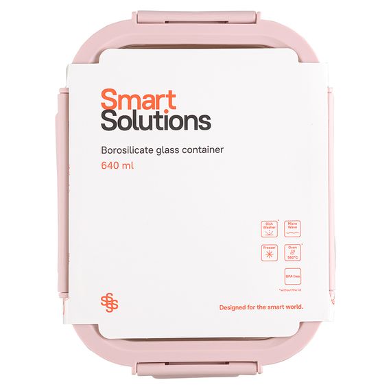 Контейнер для запекания, хранения и переноски продуктов в чехле Smart Solutions, 640 мл, розовый, Smart Solutions, фото , изображение 7