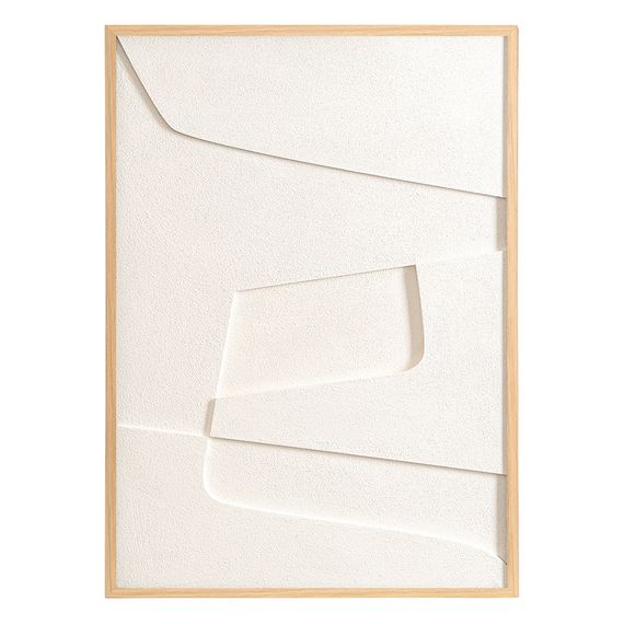 Панно декоративное с эффектом 3D Minimalism, с бежевой рамой, 50х70 см, Bergenson Bjorn, фото 