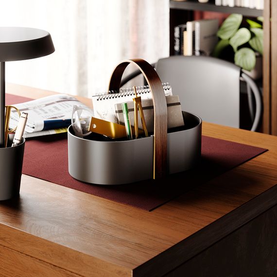 Органайзер Bellwood Caddy, 30х23 см, черный/орех, Umbra, фото , изображение 5