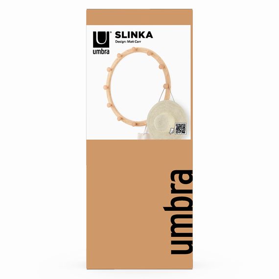 Вешалка настенная Slinka, натуральное дерево, Umbra, фото , изображение 19