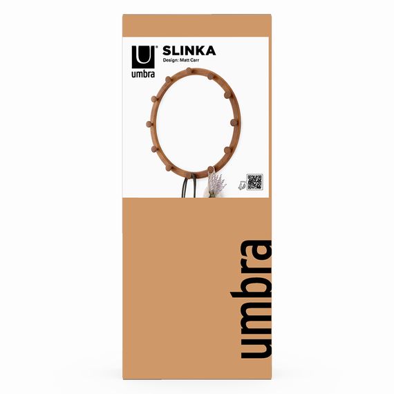 Вешалка настенная Slinka, орех, Umbra, фото , изображение 17