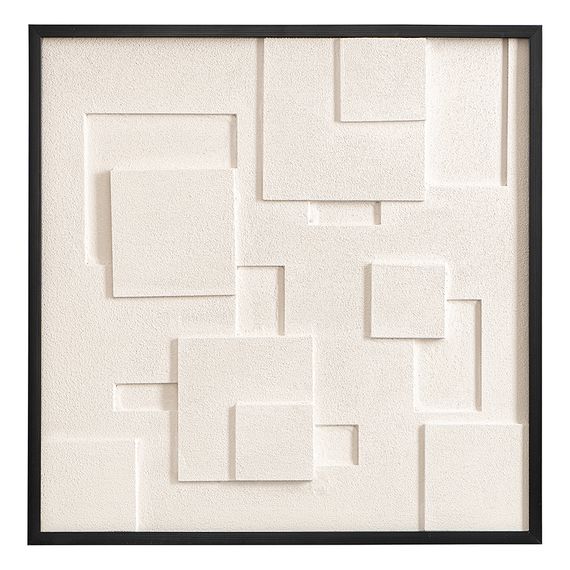 Панно декоративное с эффектом 3D Minimalism, с черной рамой, 60х60 см, Bergenson Bjorn, фото 