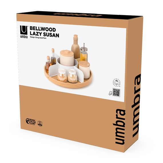 Органайзер для специй Bellwood, белый/натуральное дерево, Umbra, фото , изображение 11