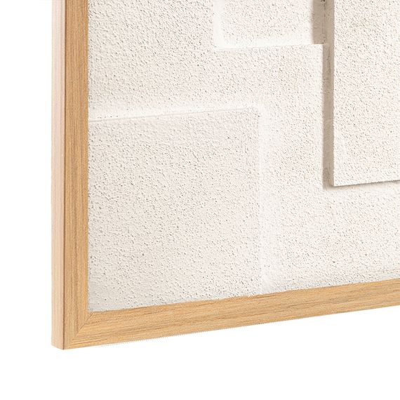 Панно декоративное с эффектом 3D Minimalism, с бежевой рамой, 60х60 см, Bergenson Bjorn, фото , изображение 4
