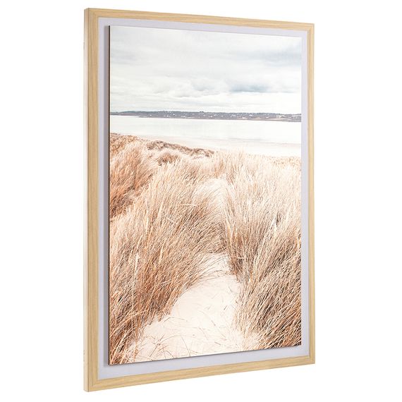 Панно декоративное Sand с бежевой рамой, 50х70 см, Bergenson Bjorn, фото , изображение 3