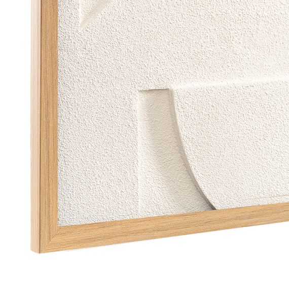 Панно декоративное с эффектом 3D Minimalism, 60х60 см, белый\бежевый, Bergenson Bjorn, фото , изображение 4