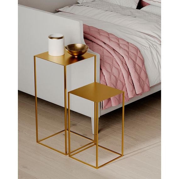 Набор столиков кофейных Mayen Gold, золотистые, Bergenson Bjorn, фото , изображение 6