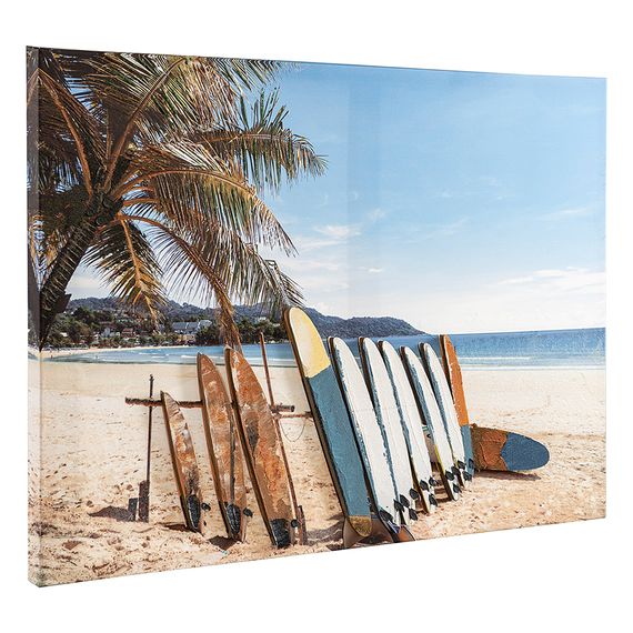 Панно декоративное с эффектом 3D Surf, Beach, 70х50 см, Bergenson Bjorn, фото , изображение 3