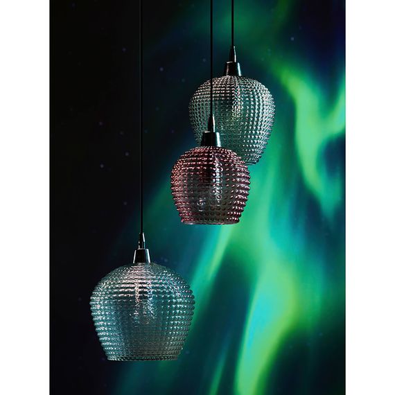 Светильник подвесной каскадный Aurora, ?50 см, сливовый/серый/прозрачный, Bergenson Bjorn, фото , изображение 2