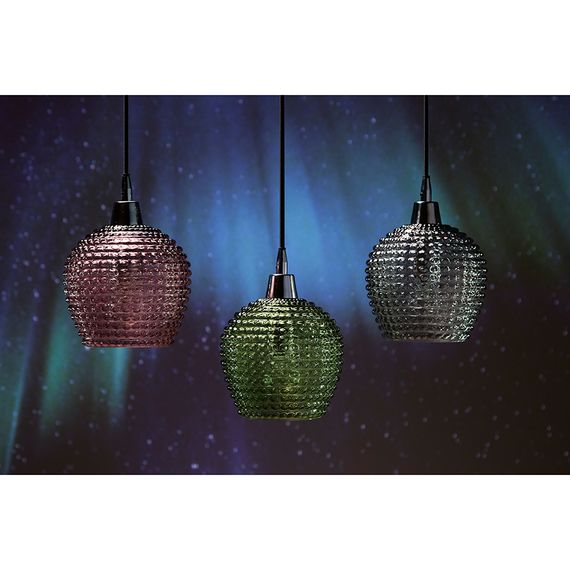 Светильник подвесной каскадный Aurora, 65х18 см, сливовый/зеленый/серый, Bergenson Bjorn, фото , изображение 3