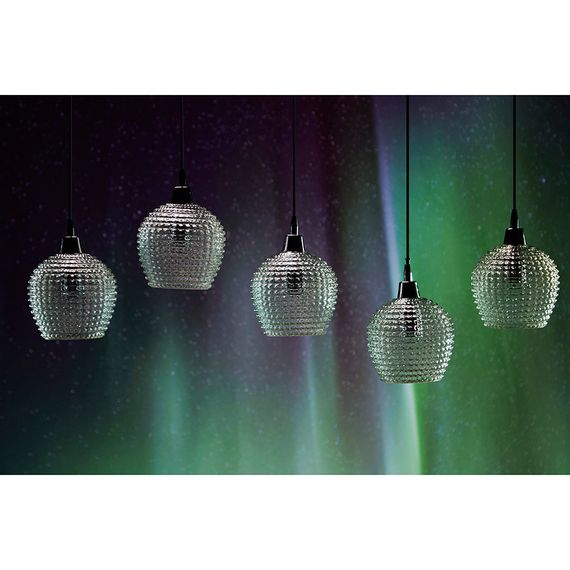 Светильник подвесной каскадный Aurora, 110х18 см, прозрачный, Bergenson Bjorn, фото , изображение 2