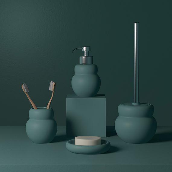 Стакан для зубных щеток Markl, зеленый, Bergenson Bjorn Bath, фото , изображение 2