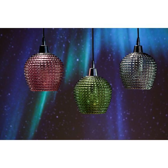 Светильник подвесной каскадный Aurora, 65х18 см, сливовый/зеленый/серый, Bergenson Bjorn, фото , изображение 4