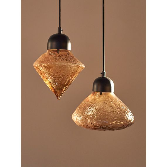 Светильник подвесной Frozen Light, ?25 см, янтарный, Bergenson Bjorn, фото , изображение 3