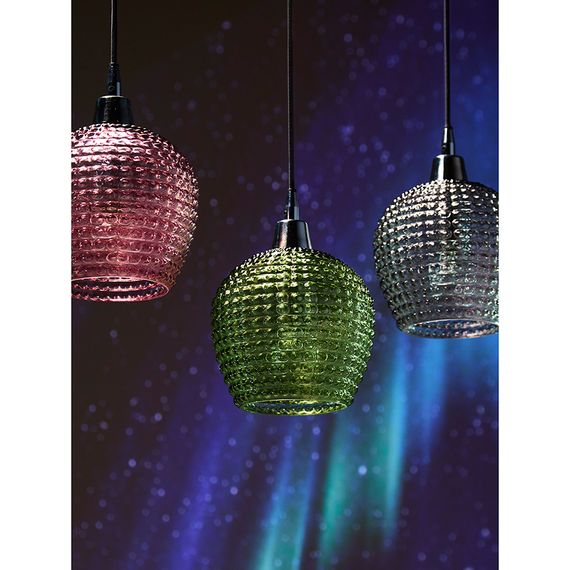 Светильник подвесной каскадный Aurora, 65х18 см, сливовый/зеленый/серый, Bergenson Bjorn, фото , изображение 5