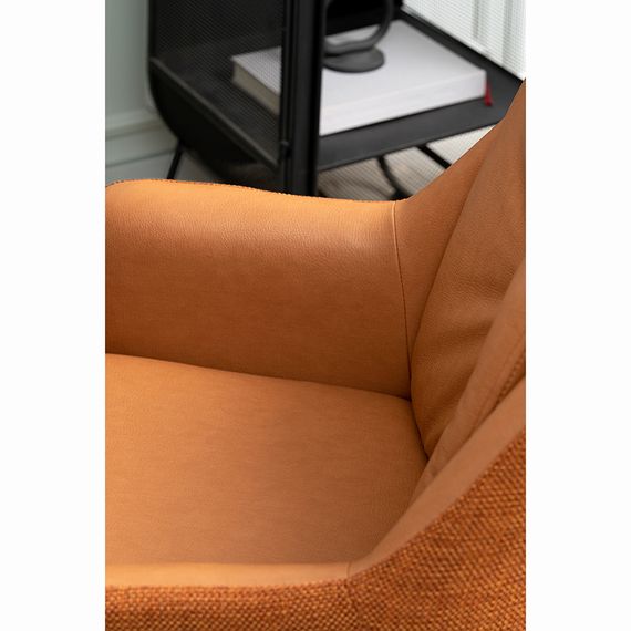 Стул Allar, экокожа, рогожка, коричневый, Bergenson Bjorn, фото , изображение 8