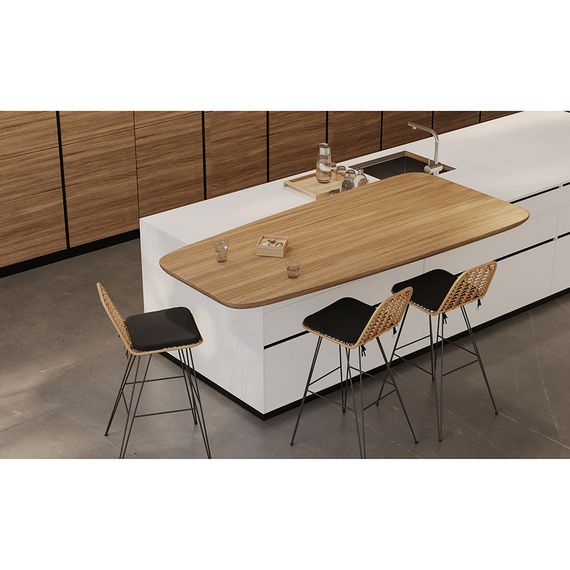 Стул барный Vetle Flat, ротанг, Bergenson Bjorn, фото , изображение 5